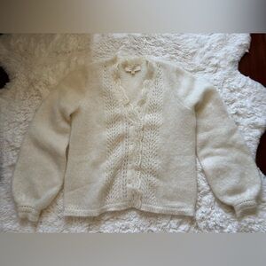Sezane Angeline Cardigan, Ecru, XS